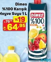 DİMES %100 KARIŞIK MEYVE SUYU 1 L